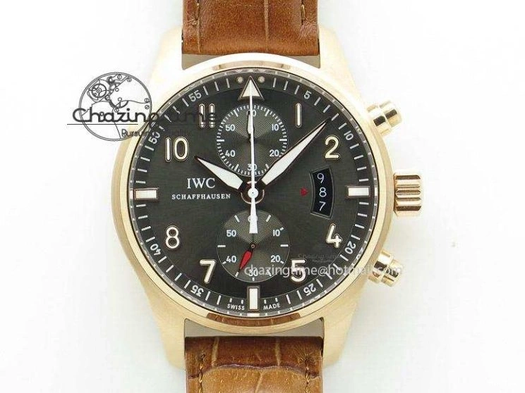 MIROTIME 0305 Pilot Spitfire Chrono ZF Best Edition Gray Dial On SS Bracelet A WrinkleFree 7357